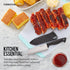 Farberware Edgekeeper 5-Inch Santoku Knife with Self-Sharpening Blade Cover, High Carbon-Stainless Steel Kitchen Knife with Ergonomic Handle, Razo...