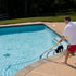 UNCO- Pool Brush Head, 17.3 in, Swimming Pool Wall & Tile Brush, Aluminium Swimming Pool Brush Head for Inground Pools, Nylon Bristles, Pool Clean...