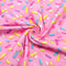 David Angie Candy Printed Double Brushed Polyester Fabric Soft Smooth 4 Way Stretch Knit Fabric by The Yard for Dress Sewing (Pink)...