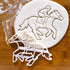Set of 2 Jockey cookie cutters (Designs: Jockey and Horse Shoe), 2 pieces - Bakerlogy...