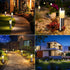 Lomotech 2 Pack Solar Pathway Lights Outdoor, Modern Design Waterproof Solar Landscape Lighting, Bright Solar Garden Lights for Patio Lawn Yard Wa...