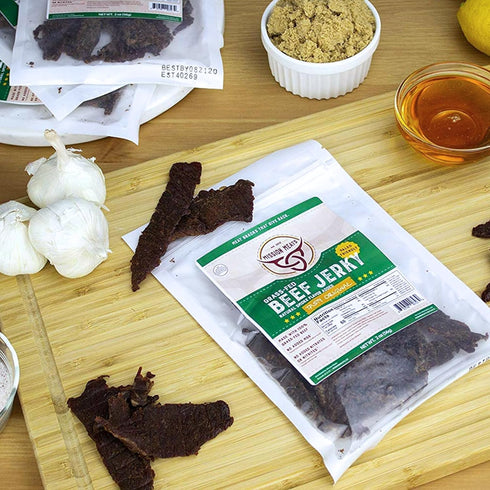 Mission Meats Beef Jerky from 100% Grass Fed & Pasture Raised Beef, Nitrate Nitrite Free, Paleo & Keto Friendly, Whole 30 Snacks, MSG Free, Gluten...