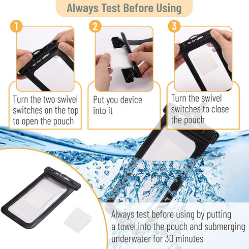 Mr. Pen- Waterproof Phone Pouch, 2 Pack, Waterproof Phone Holder, Dry Bag for Phone......