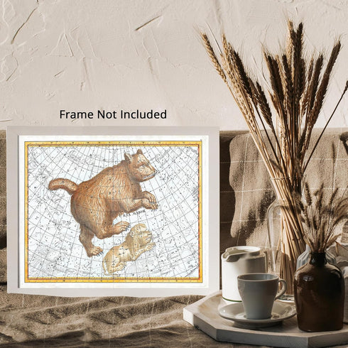 Posterizer 1 pcs-Johann Elert Bode Ursa Major-Antique Celestial Map-Astrology & Zodiac Art-Astronomy & Celestial Art-Gift for Steampunk and Astrol...