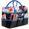 JJRING Craft and Art Organizer Tote Bag - 600D Blue Nylon Fabric Art Caddy with Pockets - for Art, Craft, Sewing, Medical, and Office Supplies Sto...