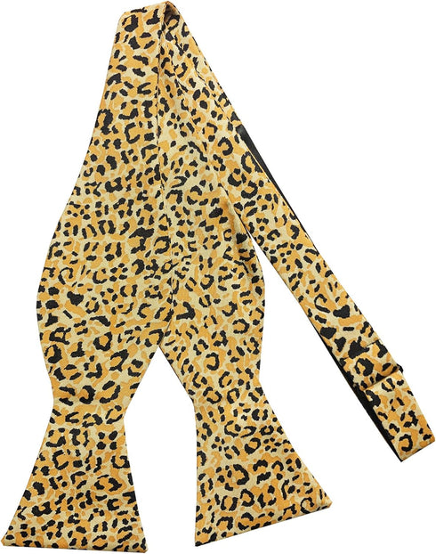 Jacob Alexander Men's Cheetah Animal Print Freestyle Self-Tie Bow Tie...