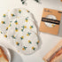 Reusable Bowl Covers for Bread Proofing Baking Embroidered Daisy Linen Cotton Cloth Fabric Washable with Elastic Cover for Food Fruit Salad Eco-fr...