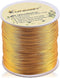 KONMAY 80 Yards 1.0mm Nylon Rattail Satin Silk Trim Cord Beading String for Chinese Knotting, Kumihimo, Beading, Macramé, Jewelry Making, Old Gold...