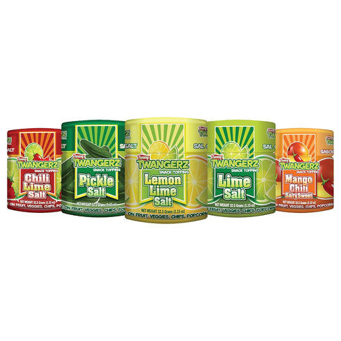 Twangerz Variety Seasoning Salt Snack Topping, 1.15 Ounce Shaker (Set of 5)...