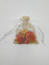 100pcs Sheer Organza Favor Bags For Wedding Baby Shower Rattan Print Gift Bags Samples Display Drawstring Pouches (4x6 inch, white)...
