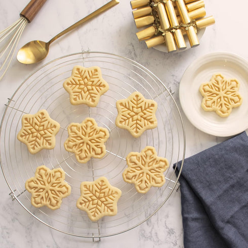Set of 2 Snowflake cookie cutters (Style 1 and 2), 2 pieces - Bakerlogy...