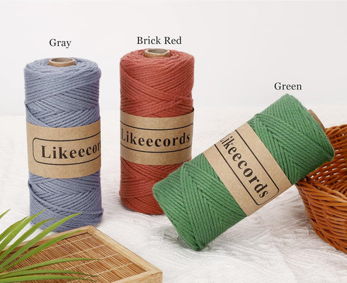 100% Cotton Crochet Bag Cord 2mm 170m Macrame Cord 2mm Crochet Thread Macrame Rope Gift for Knitter (Pink)......