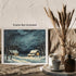 Posterizer 1 pcs-old farm house in snowy winter nature-in oil painting style-13-Landscape & Nature Art-GIft for Men Women Teens-Dining Room Decor-...