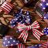 XunYee 3 Rolls Patriotic Ribbons American Flag Double Sided Star Striped Wired Ribbon Red Blue White Ribbons for Memorial Day 4th of July Independ...