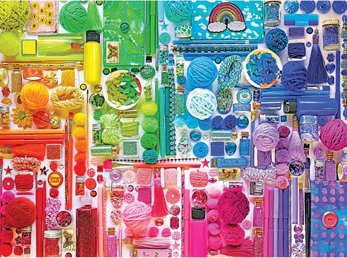 RoseArt - Rose - Insta Rainbow Crafter's Stash - 1000 Piece Jigsaw Puzzle for Adults...