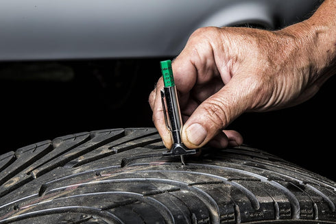 Steelman Color Coded Tread Depth Gauge, Quickly Identifies Amount of Tread on Tires, Reads in MM and 32nds...