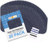 HTVRONT Iron on Patches for Clothing Repair, Cotton Patches Iron on, Dark Blue Repair Decorating Kit 20 Pieces Iron on Patch Size 3" by 4-1/4" (7....
