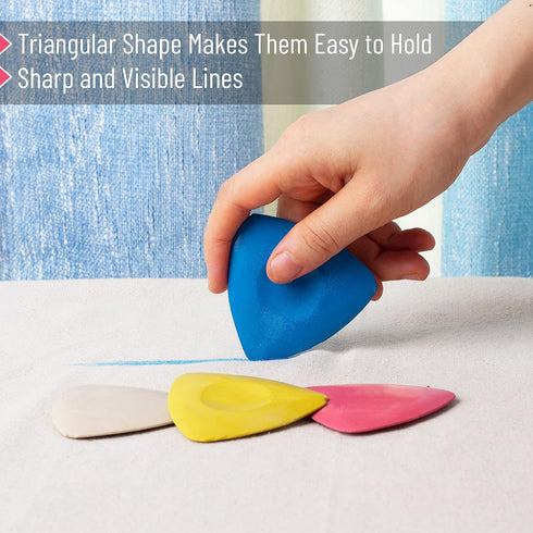Mr. Pen- Tailors Chalk, 8 Pack, Sewing Chalk for Fabric, Tailors Chalk for Fabric, Fabric Chalk, Fabric Chalk for Sewing, Triangle Fabric Chalk, T...
