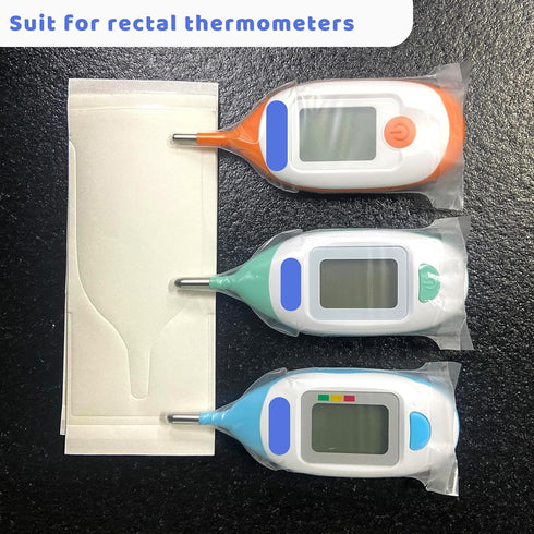 Disposable Cover for Rectal Thermometers - Special for Large Display & Short Probe Baby/Pet Rectal Thermometers (Covers -100 pcs)...