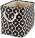 Bone Dry Pet Storage Collection Lattice Paw Print, Small Rectangle, Black...