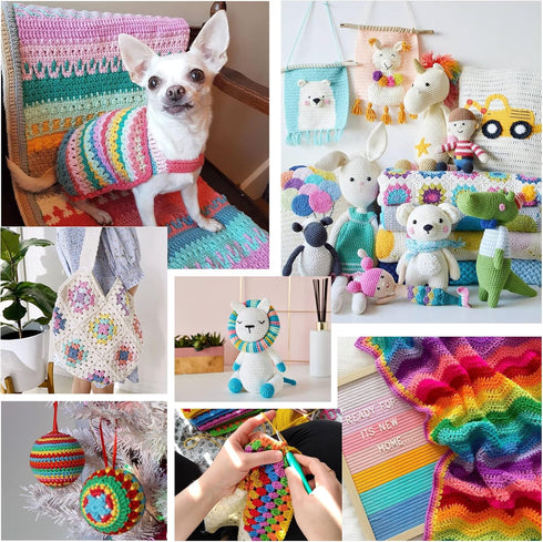 Yarn for Crocheting Knitting Yarn 12 Skein Multicolor......