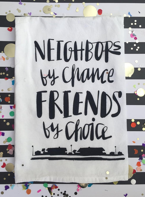 Primitives by Kathy LOL Made You Smile Dish Towel, 28" x 28", Cotton,White, Black...