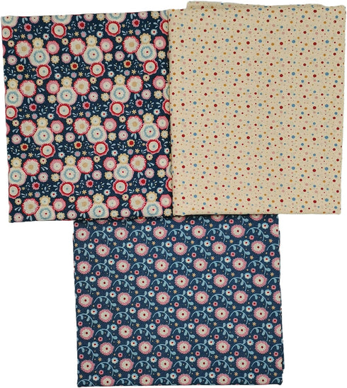 iNee Fat Quarters Fabric Bundles, Precut Cotton Fabric for Sewing Quilting, 18 x 22 inches, Harbor Blue...