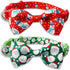 Christmas Dog Collar with Bow Tie, 2 Pack Holiday Santa and Snowman Collar for Small Medium Large Dogs Pets Puppies (Medium-(12.5-20") Neck * 3/4"...