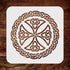 Stencils for Walls: Celtic Cross Stencil,6.5 x 6.5 inch (S) - Irish Celts Viking Cross Ornament Knotwork Design Woven Ethnic Braided Protection Kn...