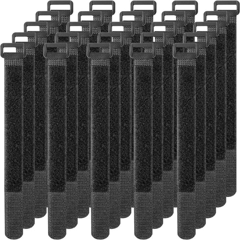 Pasow Adjustable Cable Ties Organizer Fastener with Plastic buckle (8Inch Pack of 25)...