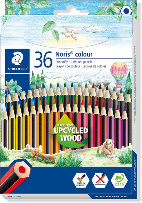 STAEDTLER 185 CD36 Noris Colour Pencil - 36 Assorted Colours (Pack of 36 Pencils)...