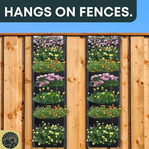 Fence Planters Wall Planters for Outdoors Plants Vertical Planter Balcony Planter Vertical Garden Wall Pocket Planter Outdoor Wall Planter Fence G...