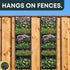 Fence Planters Wall Planters for Outdoors Plants Vertical Planter Balcony Planter Vertical Garden Wall Pocket Planter Outdoor Wall Planter Fence G...