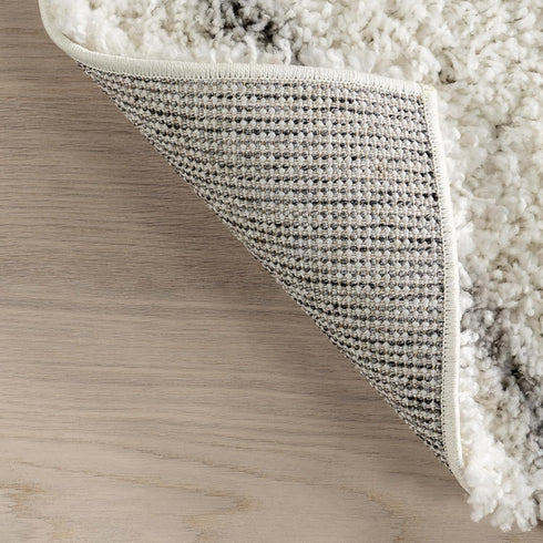nuLOOM Tess Moroccan Shag Area Rug - 2x3 Accent Shag Rug Modern/Contemporary White/Grey Rugs for Living Room Bedroom Dining Room Nursery Entryway...