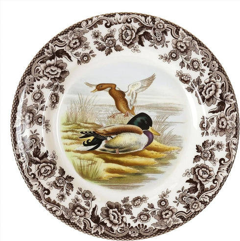 Spode Woodland Salad Plate, Mallard, 8” | Perfect for Thanksgiving and Other Special Occasions | Made in England from Fine Earthenware | Microwave...