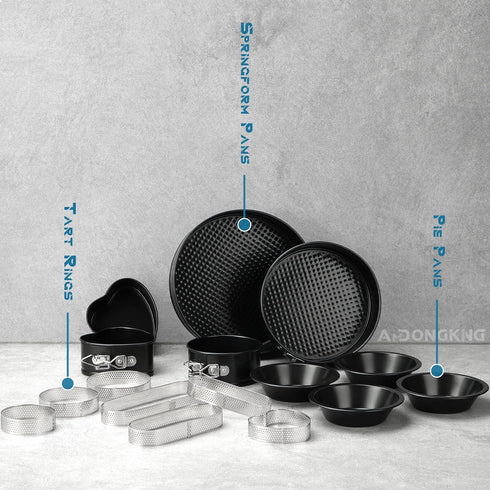 5 inch Small Pie Pan, 4 Pack Nonstick Round Cake Bread and Meat Tins for Oven and Instant Pot Baking...