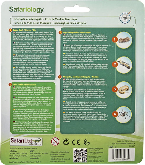 Safari Ltd. Life Cycle of a Mosquito - Educational Toy Figurines - Miniature Insect Lifecycle Collection for Boys, Girls & Kids Age 4+...