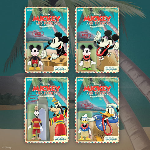 Super7 Disney Mickey and Friends Minnie Mouse (Hawaiian Holiday) - 3.75" Disney Action Figure with Accessory Vintage Disney Collectibles and Retro...