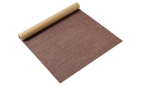 Self-Adhesive Linen Repair Fabric Patch - 17.2''x60'' Roll Brown Fabric Repair Tape for Couches,Sofa,Clothing,Scrapbooking, Fabric, Decor, Craftin...