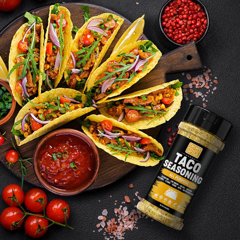 Taco Seasoning Mix All Purpose Blend - Gluten Free & Low Sodium Mexican Seasoning for Taco Tuesday Night. Everything Seasonings for Fajita & Burri...