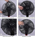 MECCANIXITY Mesh Electric Fan Dust Cover 25.6 Inch Protection Cover Washable Dustproof Finger Protector Net, Black...