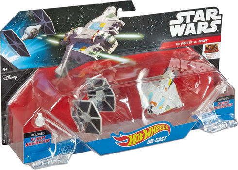 Hot Wheels Star Wars Rebels Ghost vs. Tie Fighter Starships (Pack of 2)...