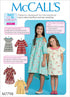 McCall Pattern Company McCall's M7798 Learn Girl's Cold Shoulder and Raglan Sleeve Dress Sewing Patterns, Sizes 7-14, 7-8-10-12-14, White...
