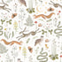 Colorful Animals Peel and Stick Wallpaper Squirrel,owl,snake,rabbit Removable Waterproof Wallpaper Decorative Contact Paper Vinyl Boho Mushrooms a...