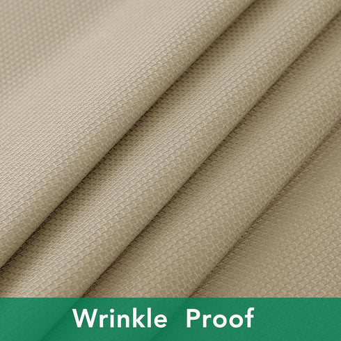 Biscaynebay Textured Fabric Square Tablecloths 54x54 Inches, Natural Water Resistant Spill Proof Table Cloth Washable Small Card Folding Table Cov...