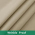 Biscaynebay Textured Fabric Square Tablecloths 54x54 Inches, Natural Water Resistant Spill Proof Table Cloth Washable Small Card Folding Table Cov...