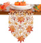 GRANDDECO Thanksgiving Harvest Table Runner Embroidered Cutwork Maple Leaves Dresser Scarf Table Cover Autumn Or Fall Decorations (Table Runner 13...