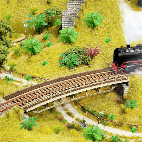 100pcs Mini Model Plant Miniature Model Tree Flower Green Shrub for Fairy Garden Diorama Train Scenery Railway Sand Architecture Model Craft Suppl...