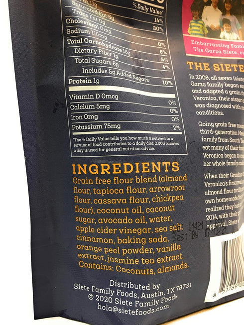 Siete Grain Free Mexican Shortbread Cookies...
