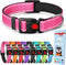 Polyester Dog Collar for Large Dogs Female Male,Durable Comfortable Padded Basic Dog Collars for Puppy Small Medium Breed with Quick Release Safet...